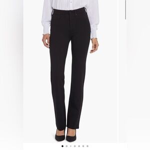 NYDJ Black Straight-Leg Pants